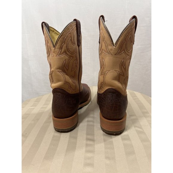 USA MADE DH4305 DOUBLE H ICE BRIAR BISON SQUARE TOE COWBOY BOOTS SZ 12 2E MENS - Picture 6 of 11